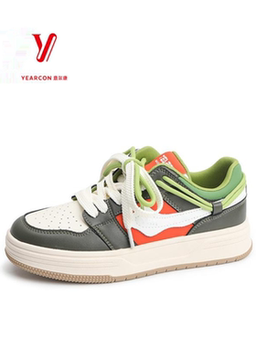 意尔康女鞋2025新款时尚休闲鞋厚底百搭舒适轻便板鞋5172AD08475Y