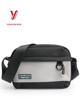 意尔康斜挎包男2025新款休闲百搭背包时尚简约单肩帆布包51A19635