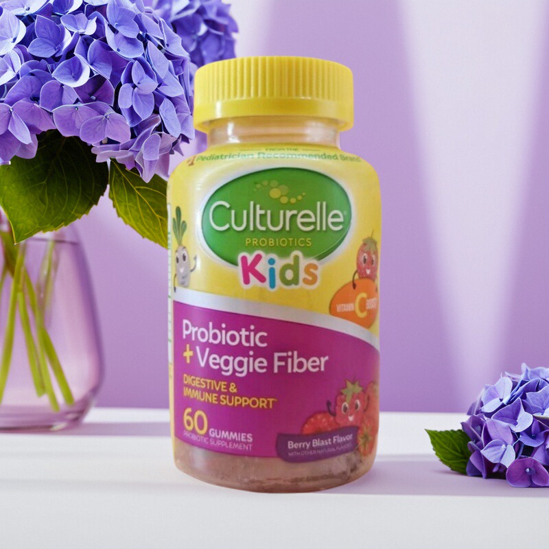 临期特价Culturelle儿康萃乐童益生菌蔬菜纤维软糖VC肠胃消化60粒