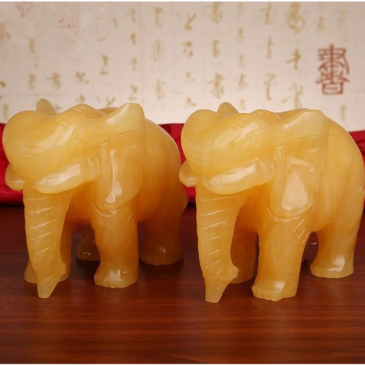 天然新款大象富贵荣华象阵聚宝盆聚财阵金银满座摆件旺事业动物
