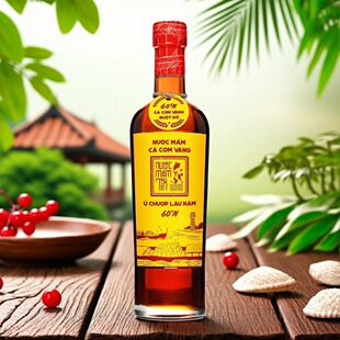 越南进口渔村新款 Tin黄凤尾鱼露60度正宗高级海鲜汁鱼酱油原装