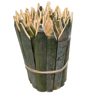 工地用竹片桩一头尖放样竹地桩测量单头消尖毛竹片桩工程竹签竹条
