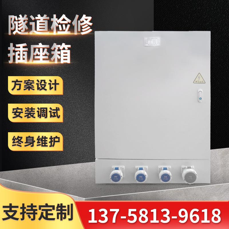 户外工业防水组合插座箱电源检修箱16A防水双插座隧道检修箱