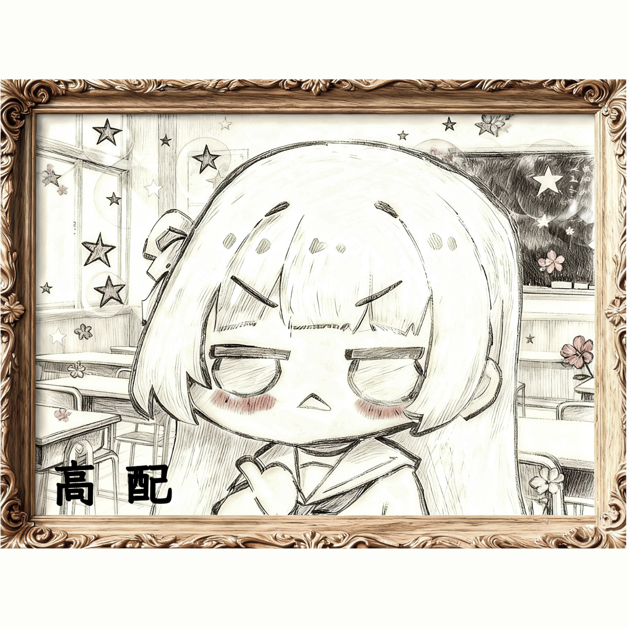 【蚊子】黑长直美少女时咲手办