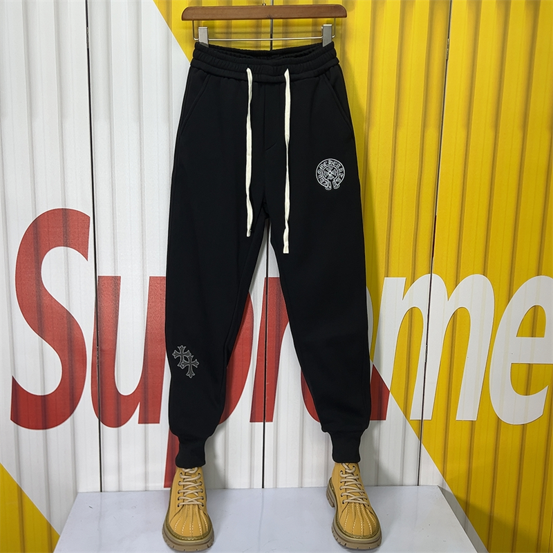 卫裤宽松版刺绣休闲裤