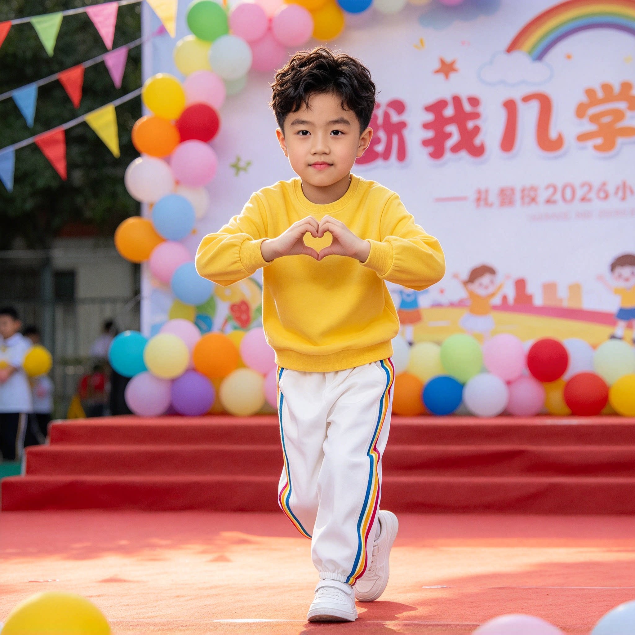 快乐指南舞蹈啦啦队演出服小学生幼儿园合唱运动会开幕式校服套装