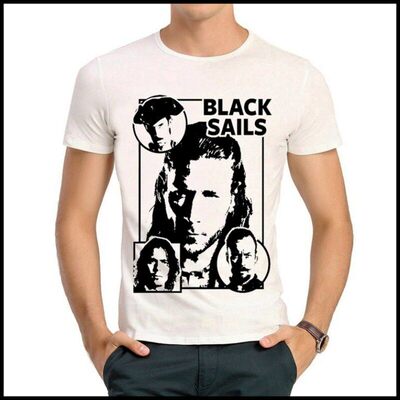 Black Sails T-shirt 黑帆 T恤 欧美潮流T恤 白色短袖 黑帆 T恤