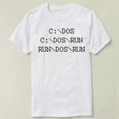 T恤 极客 dos programmer 程序员 Shirt GEEK 定制 NERD