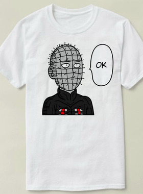 Hellraiser鬼吃人pinhead钉头鬼one punch man一拳超人Shirt T恤