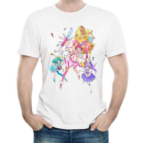 光之美少女T恤衫白色日漫短袖个性春季衣服 Star Twinkle T-shirt