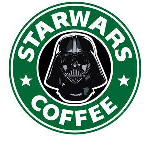 Coffe darth vader star wars星球大战Tee Shirt T恤