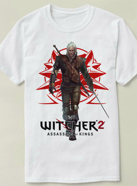 Geralt The Wicher3 gwent 巫师3昆特牌Tee Shirt圆领 T恤男女