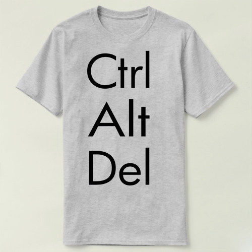 GEEK programmer 极客 程序员 Contol Atl Delete  T-Shirt T恤