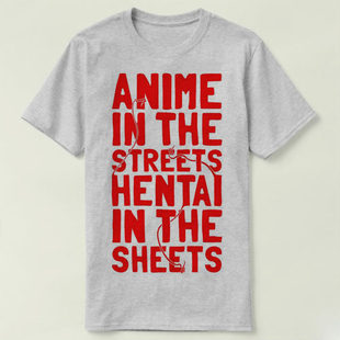 Anime in the streets hentai in the sheets T-Shirt T恤