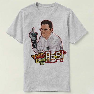 Angry video game nerd喷神詹姆斯Tee Shirt圆领 定制T恤