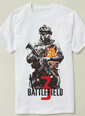 EA Battlefield 3战地3 VIDEO GAME Tee Shirt圆领 定制T恤