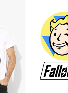 Fallout 4 vault boy辐射4T-Shirt男女T恤班服定制TEE圆领 20