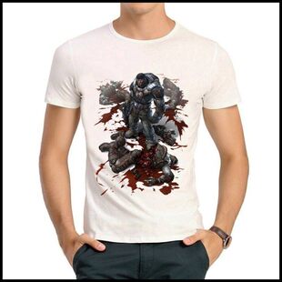 shirt 潮流白色 男女 欧美 war T恤 gears 战争机器