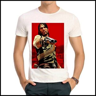 shirt 荒野大镖客 Red 白色短袖 Redemption T恤 男女 Dead