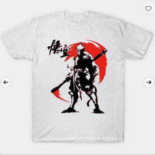black myth wukong T-Shirt 黑神话悟空T恤游戏短袖白色衣服