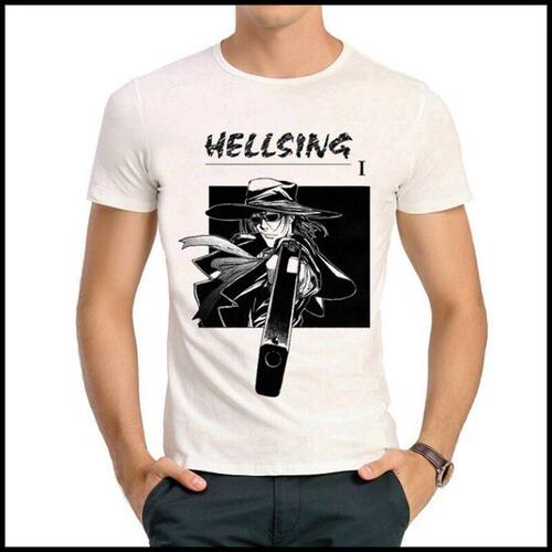 Hellsing T-shirt 地狱之歌 T恤 白色短袖 皇家国教骑士团 T恤