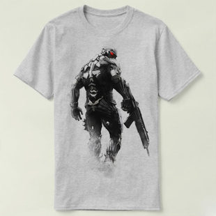 video GAME Shirt Crysis 圆领 Tee 孤岛危机3 定制T恤