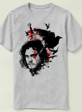 Game of Thrones 权力的游戏 圆领 定制男女Tee T-Shirt T恤 r