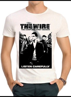 The Wire T-shirt 美剧 火线 线人 T恤 白色 T恤 监听风云 T恤衫