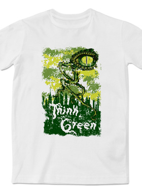 创意趣味设计指环王绿色思维短袖T恤电影周边个性文化衫男女儿童