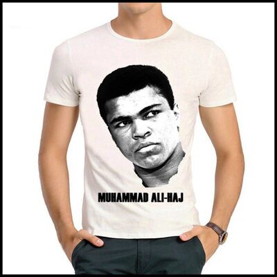 Muhammad Ali-Haj T-shirt 阿里拳王 T恤 白色短袖 阿里 T恤衫