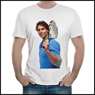 Rafael Nadal 纳达尔 shirt T恤 拉菲尔 短袖 男 纳豆T恤 白色