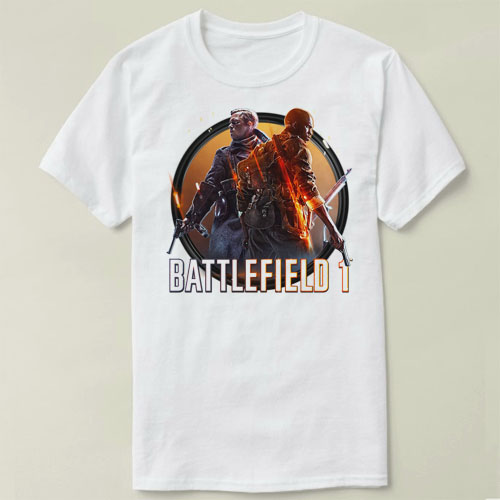 EA Battlefield  1战地1  VIDEO GAME Tee Shirt圆领 定制T恤