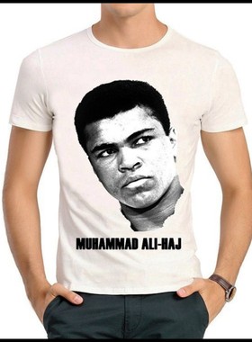 Muhammad Ali-Haj T-shirt 阿里拳王 T恤 白色短袖 阿里 T恤衫