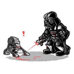 Darth Vader star wars达斯维达 星球大战Tee Shirt T恤男女