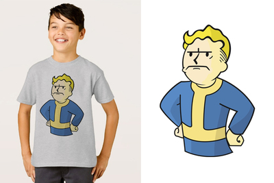 Fallout 4 vault boy辐射4T-Shirt男女T恤班服定制TEE圆领 3