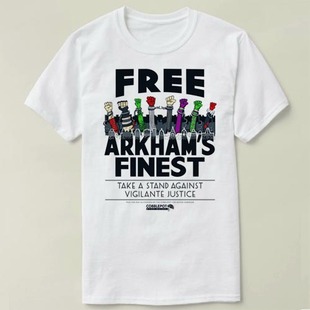 Shirt 衣服 Finest 文化衫 DIY joker batman T恤 Free Arkham