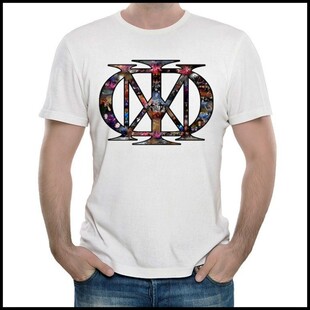 Dream Theater T-shirt 梦剧院乐队 T恤 白色 短袖 T恤衫 男女
