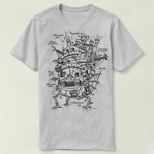 Ghibli Howl's Moving Castle 吉卜力 哈尔移动城堡 T-Shirt T恤