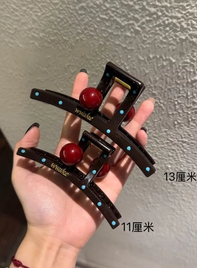 高级感韩系波点抓夹少女气质百搭后脑勺盘发发饰KD
