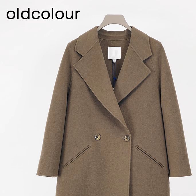 oldcolour冬季新品时尚气质高级保暖手工呢料外套女BQ491502A1