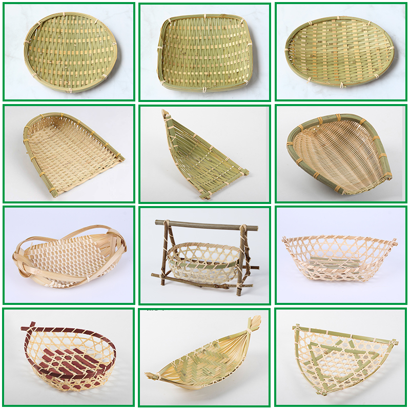 竹编制品水果篮小竹篮簸箕农家竹篮子家用零食水果盘竹木餐具厨房,特色手工艺,竹编/竹雕,淘宝优惠券,粉丝福利购,淘宝优惠卷