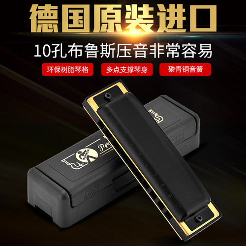 hohner十孔布鲁斯口琴蓝调sp20
