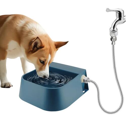 Dog Automatic Water Bowl Dispenser with 1.5m Water Hose 2L O