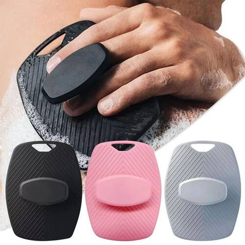 1Pcs Soft Silicone Exfoliating Body Brush, Back Scrubber for