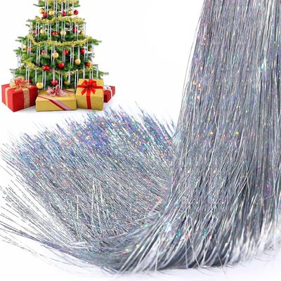 3000 Strands Icicles Iridescent Tinsel Foil Fringe Garland f