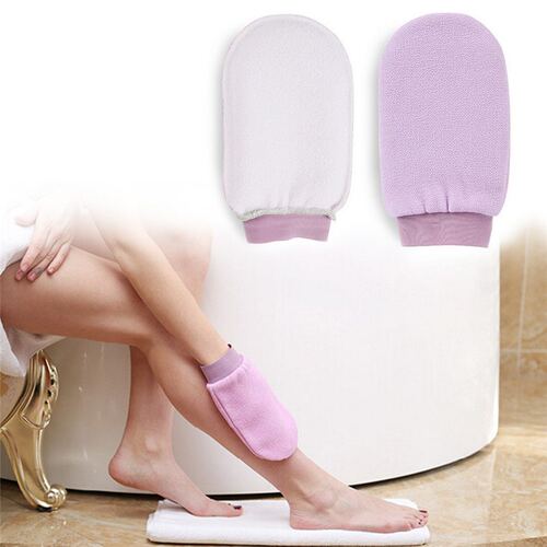 1Pc Shower Spa Exfoliator Two-sided Bath Glove 5colors Body