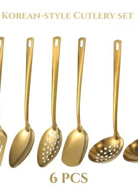 6pcs Stainless Steel Dinnerware Set Home Creative Cutlery Go