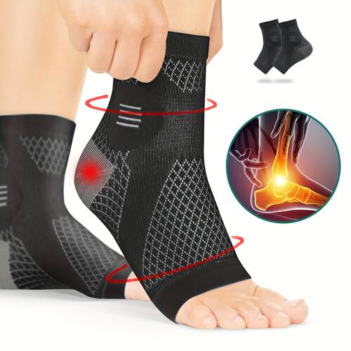 1Pair Ankle Compression Socks,Compression Foot Sleeves with