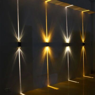 Silver Aluminum COB outdoor light 6W outdoor lighting Outdoo