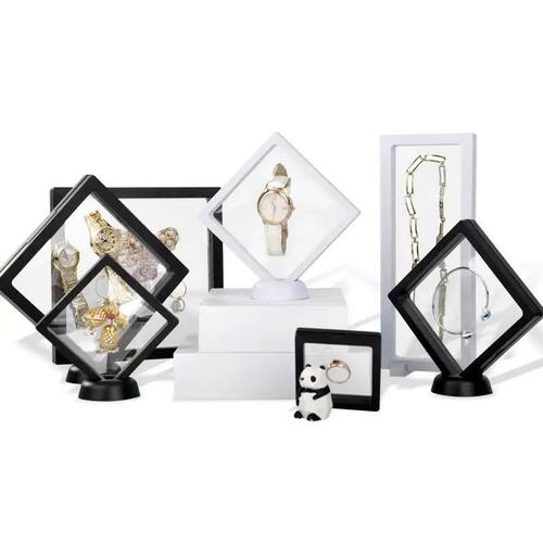 PE Film Transparent Visible Jewelry Storage Box Ring Earring